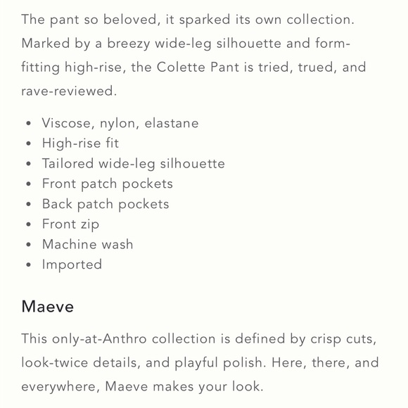 The Colette Ponte Crop Wide-Leg Pants by Maeve - Picture 5 of 6